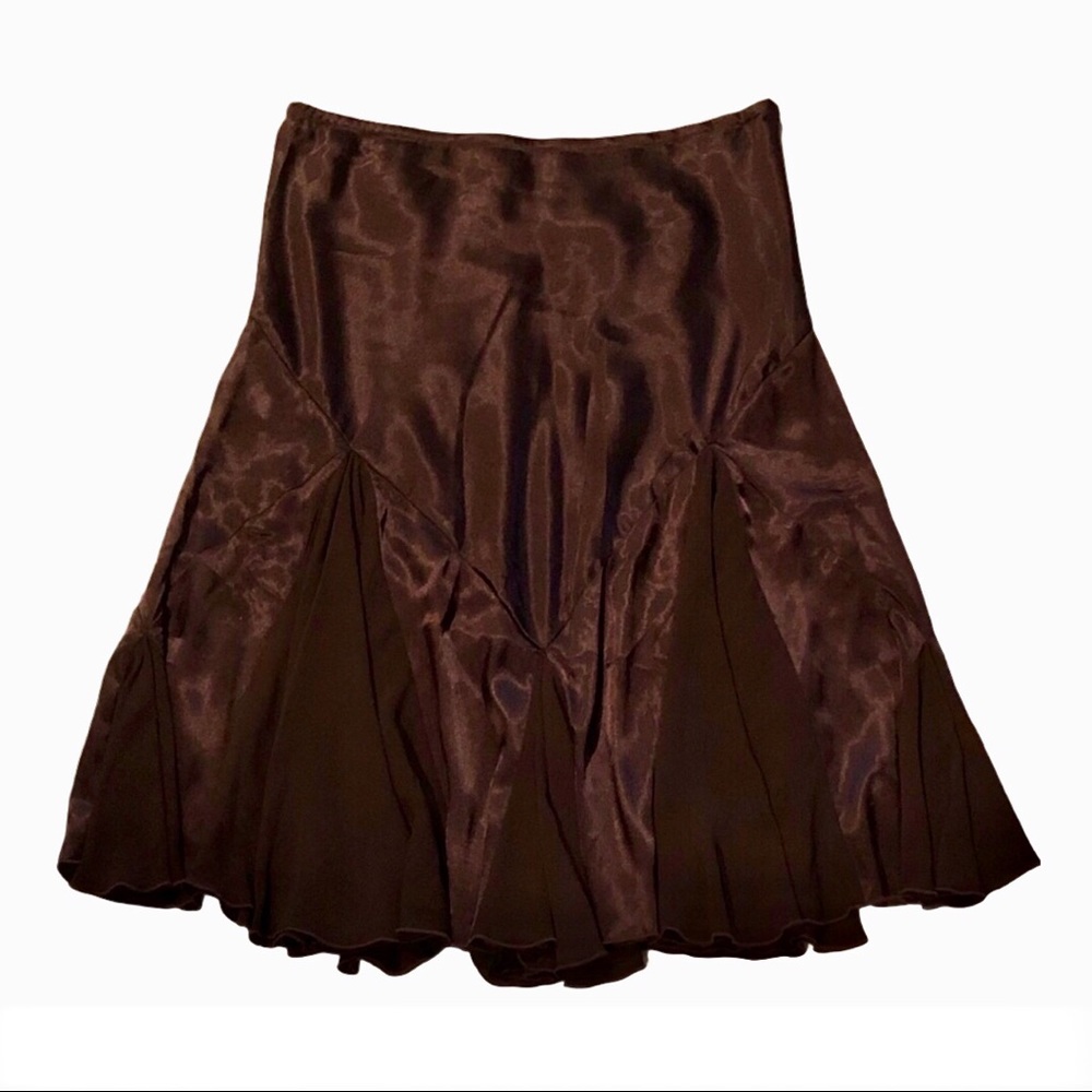 VTG. PIERRE CARDIN—Women’s Chocolate Twirl Skirt!!